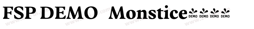 FSP DEMO   Monstice字体转换